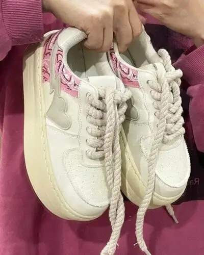 Y2K Pink Platform Sneakers