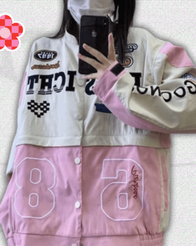 Y2K Pink Racer Jacket