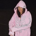 Y2K Pink Rhinestone Hoodie