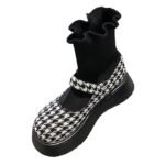 Y2K Platform Gingham Sandals