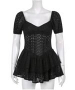 Y2K Pleated Mini Dress