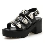 Y2K Pocket Money Buckle Sandals