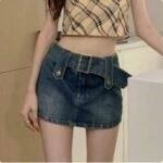 Y2K Pockets Denim Skirt