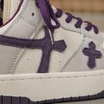 Y2K Purple Cross Sneakers