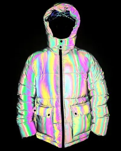 Y2K Rainbow Puffer Jacket