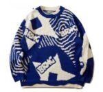 Y2K Retro Graffiti Sweater