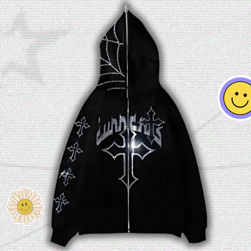 y2k rhinestone hoodie