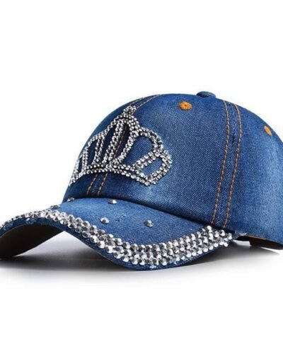 Y2K Rhinestone Crown Hat