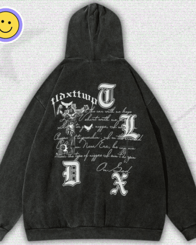 Y2K Saint Cross Hoodie