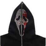 Y2K Scream Rhinestone Hoodie