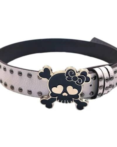 Y2K Skull Belt