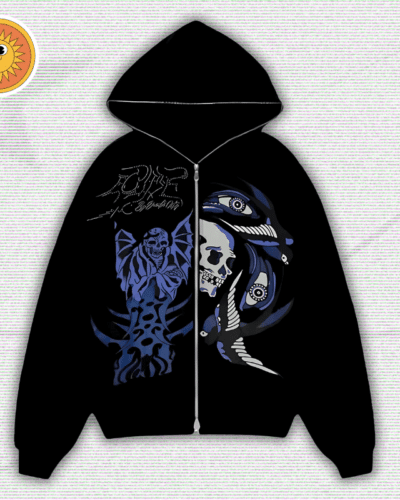 Y2K Skull Rhinestone Hoodie