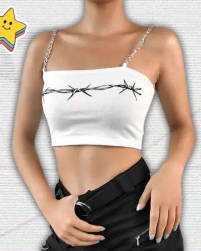 Y2K Slim Crop Top