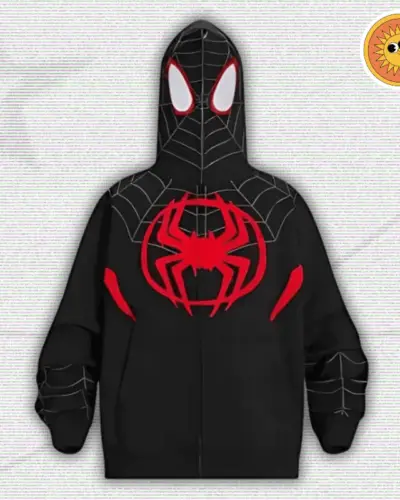 Y2K Spider Gothic Printed Hoodie