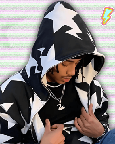 Y2K Star Full Zip Hoodie