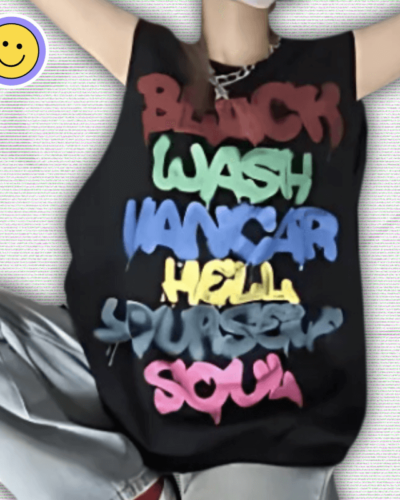 Y2K Summer Rainbow Tank Top