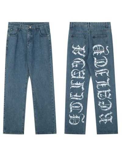 Y2K Washed Denim Pants