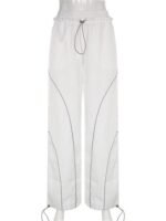 Y2K White Track Pants