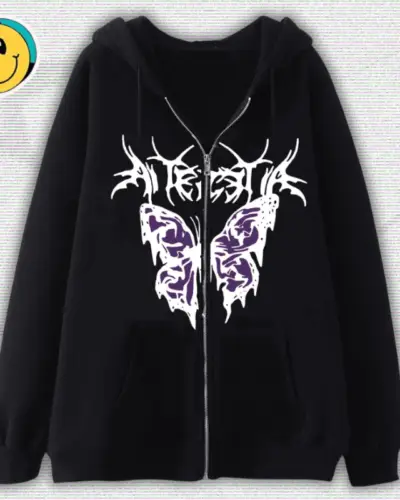 Y2K Zip Up Hoodie