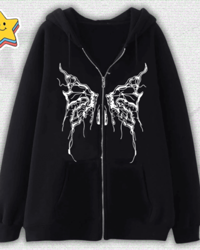 Y2K Zip Up Hoodie