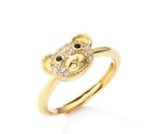 Y2K Zircon Bear Ring